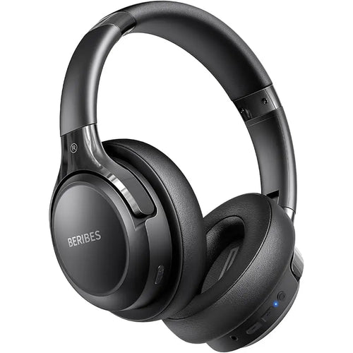 Bluetooth Headphones over Ear, 65H Playtime and 6 EQ Music Modes Wireless Headphones with Microphone, Hifi Stereo Foldable Lightweight Headset, Deep Bass for Home Office Cellphone PC Ect.